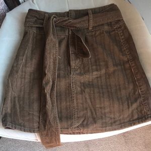 Corduroy brown skirt